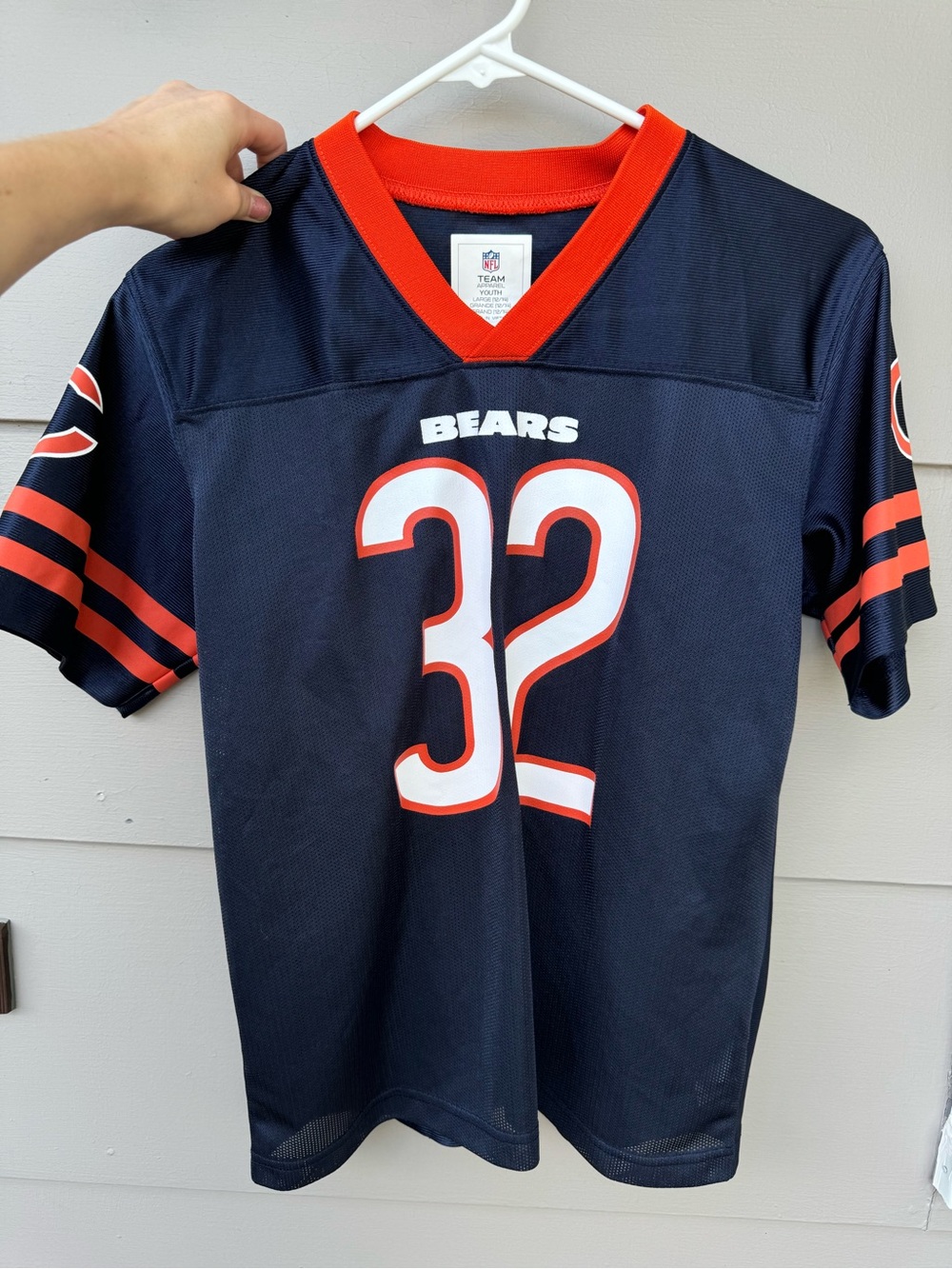 NFL Chicago Bears Navy and Orange #32 Football Jersey